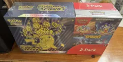 Pokemon Surging Sparks ETB + Booster Bundle Costco 2-pack Sealed - Image 1