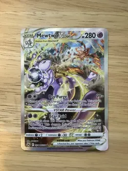 Pokemon Mewtwo VSTAR GG44/GG70 Crown Zenith Galarian Gallery Ultra Rare Holo - Image 1