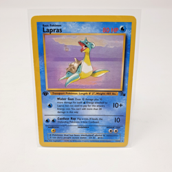 Lapras 25/62 1st Edition Fossil Pokemon TCG Card Rare Vintage WOTC ENG Damaged - Image 1