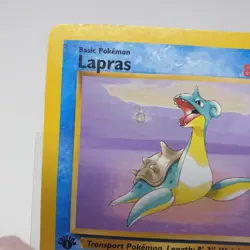 Lapras 25/62 1st Edition Fossil Pokemon TCG Card Rare Vintage WOTC ENG Damaged - Image 2