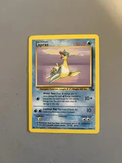 Pokemon Card Lapras 25/62 Fossil 1st Edition Non-Holo Rare HP - Image 1