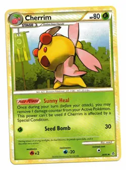 Pokemon Card: Cherrim 28/95 HGSS Unleashed Set! NM - Image 1