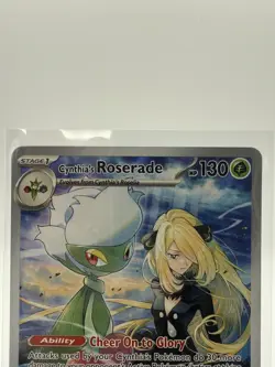 Pokemon TCG Cynthia's Roserade 184/182 Destined Rivals Illustration Rare NM - Image 2