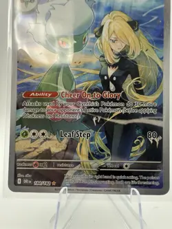 Pokemon TCG Cynthia's Roserade 184/182 Destined Rivals Illustration Rare NM - Image 3