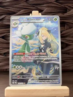 Pokemon TCG Cynthia's Roserade Destined Rivals 184/182 Illustration Rare Card - Image 1