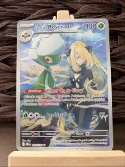 Pokemon TCG Cynthia's Roserade Destined Rivals 184/182 Illustration Rare Card - Image 2
