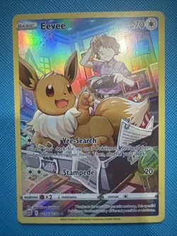 Pokemon TCG Eevee Illustration Holo Card TG11/TG30 Trainer Gallery NM+ - Image 1