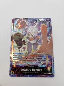 One Piece TCG Jewelry Bonney EB04-001 Alt Art Leader English Card - Image 2