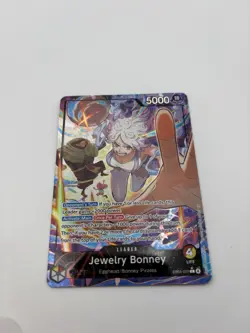 One Piece TCG Jewelry Bonney EB04-001 Alt Art Leader English Card - Image 3