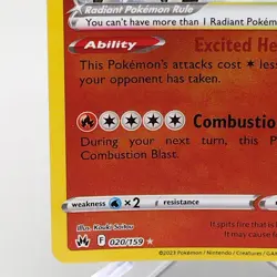 Radiant Charizard 20/159 Crown Zenith Holographic Holo Pokemon Card NM Near Mint - Image 4