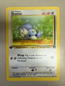 *1st Edition Dratini 53/82 Team Rocket Set - Pokemon - Image 1