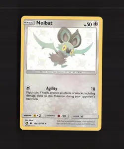 Noibat SV43/SV94 Hidden Fates Shiny Holo Rare Pokemon Card NM - Image 1