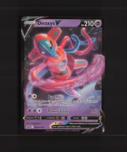 Deoxys V SWSH266 Sword & Shield Black Star Promo Holo Pokemon Card NM - Image 1