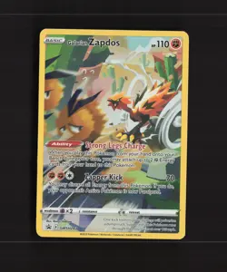 Galarian Zapdos SWSH283 Sword & Shield Full Art Black Star Promo Pokemon Card NM - Image 1