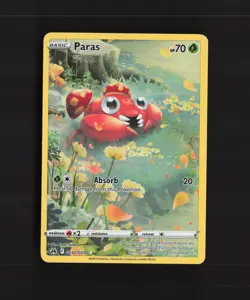 Paras GG32/GG70 Crown Zenith Full Art Ultra Rare Holo Pokemon Card NM - Image 1
