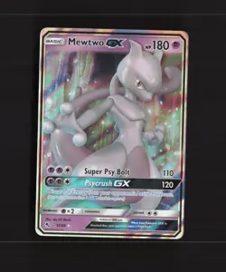 Mewtwo GX 31/68 Hidden Fates Ultra Rare Holo Pokemon Card NM - Image 1