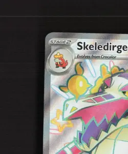 Skeledirge ex SVP 81 Scarlet & Violet Full Art Black Star Promo Pokemon Card NM - Image 3