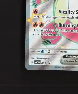 Skeledirge ex SVP 81 Scarlet & Violet Full Art Black Star Promo Pokemon Card NM - Image 5