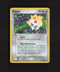 Togepi 50/109 EX Team Rocket Returns Reverse Holo Stamped Pokemon Card MP - Image 1