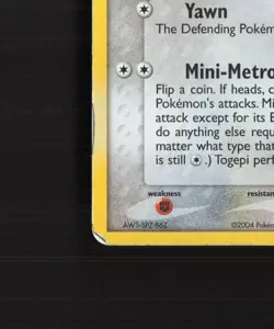 Togepi 50/109 EX Team Rocket Returns Reverse Holo Stamped Pokemon Card MP - Image 5