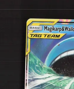 Magikarp & Wailord GX SM166 Full Art Black Star Promo Holo Pokemon Card DMG - Image 3