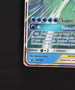 Magikarp & Wailord GX SM166 Full Art Black Star Promo Holo Pokemon Card DMG - Image 5