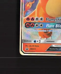 Charizard GX SM211 Sun & Moon Black Star Promo Holo Pokemon Card NM - Image 5