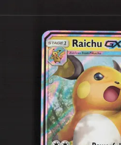 Raichu GX 29/73 Shining Legends Ultra Rare Holo Pokemon Card NM - Image 3