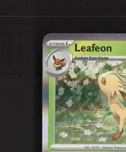 Leafeon 005/131 Prismatic Evolutions Holo Rare Pokemon Card NM - Image 3