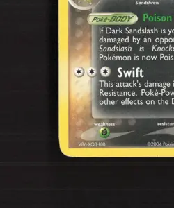 Dark Sandslash 18/109 EX Team Rocket Returns Rare Pokemon Card MP - Image 5