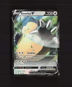 Snorlax V 141/202 Sword & Shield Ultra Rare Holo Pokemon Card NM - Image 1