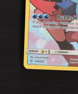 Piplup 239/236 Cosmic Eclipse Full Art Secret Rare Holo Pokemon Card LP+ - Image 5