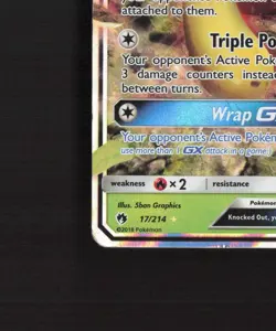 Shuckle GX 17/214 Lost Thunder Ultra Rare Holo Pokemon Card DMG - Image 5