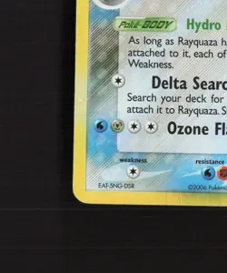 Rayquaza δ 16/110 EX Holon Phantoms Holo Rare Pokemon Card DMG - Image 5