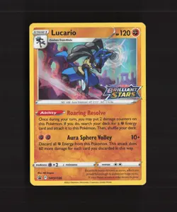 Lucario SWSH186 Sword & Shield Stamped Black Star Promo Holo Pokemon Card NM - Image 1