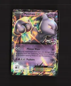 Mewtwo EX XY183 XY Black Star Promo Holo Pokemon Card LP - Image 1