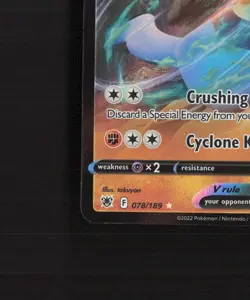 Lucario V 078/189 Astral Radiance Ultra Rare Holo Pokemon Card NM - Image 5