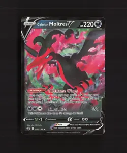 Galarian Moltres V 097/198 Chilling Reign Ultra Rare Holo Pokemon Card NM - Image 1