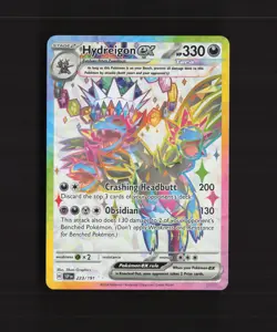 Hydreigon ex 223/191 Surging Sparks Full Art Ultra Rare Holo Pokemon Card NM - Image 1