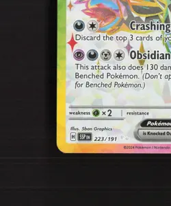 Hydreigon ex 223/191 Surging Sparks Full Art Ultra Rare Holo Pokemon Card NM - Image 5