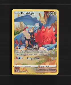 Druddigon TG09/TG30 Silver Tempest Full Art Ultra Rare Holo Pokemon Card NM - Image 1
