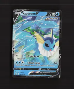 Vaporeon V SWSH150 Sword & Shield Black Star Promo Holo Pokemon Card NM - Image 1