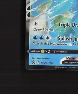 Vaporeon V SWSH150 Sword & Shield Black Star Promo Holo Pokemon Card NM - Image 5