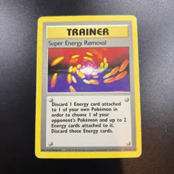 Super Energy Removal 79/102 Rare: Base Set Pokemon Trading Card WOTC vintage - Image 1