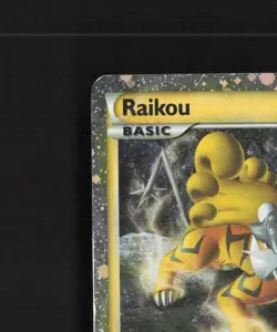 Raikou HGSS19 HeartGold & SoulSilver Black Star Promo Holo Pokemon Card DMG - Image 3