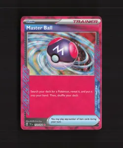 Master Ball 153/162 Temporal Forces ACE SPEC Holo Rare Pokemon Card NM - Image 1