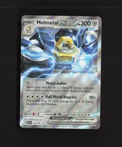 Melmetal ex SVP 104 Scarlet & Violet Black Star Promo Holo Pokemon Card LP+ - Image 1