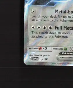 Melmetal ex SVP 104 Scarlet & Violet Black Star Promo Holo Pokemon Card LP+ - Image 5