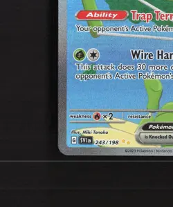 Spidops ex 243/198 Scarlet & Violet Full Art Ultra Rare Holo Pokemon Card NM - Image 5