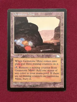 Weatherlight Gemstone Mine MTG Magic the Gathering Card - Image 1